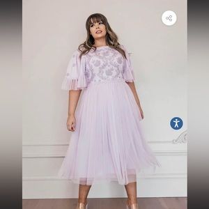 JessaKae Juliette Tulle Dress in Purple Size 1x